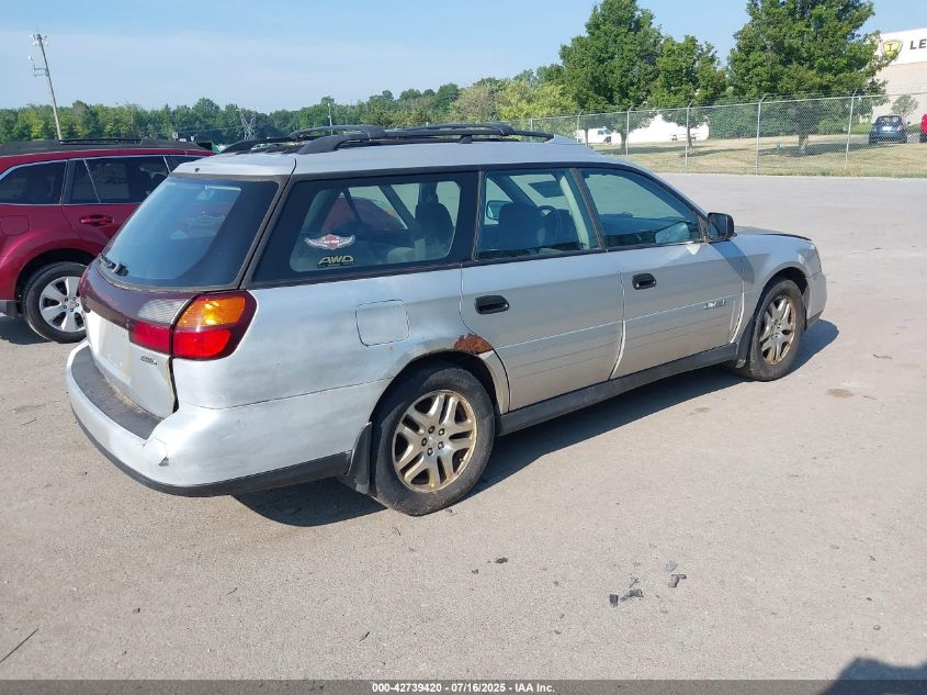4S3BH675747639222 2004 SUBARU OUTBACK photo no. 4
