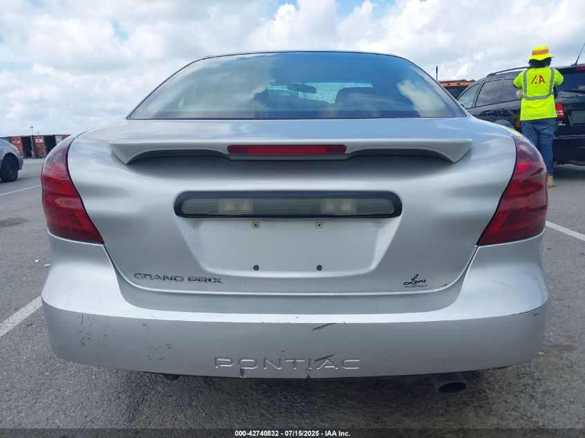 2007 Pontiac Grand Prix VIN: 2G2WP552371231961 Lot: 42740832