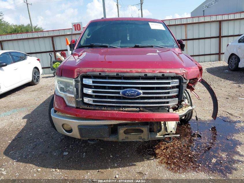 2013 Ford F-150 Lariat VIN: 1FTFW1EF1DKF30936 Lot: 42741717