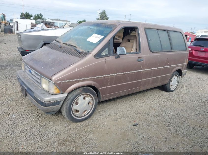 1FMDA11U6NZB38582 1992 FORD AEROSTAR photo no. 2
