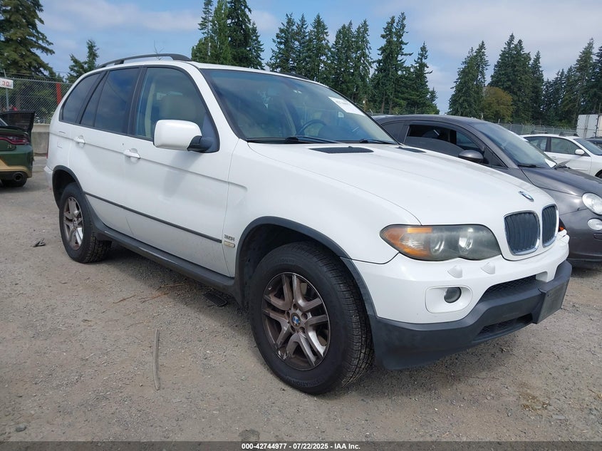 2006 BMW X5 3.0I white other gasoline 5UXFA13546LY34248 photo #1