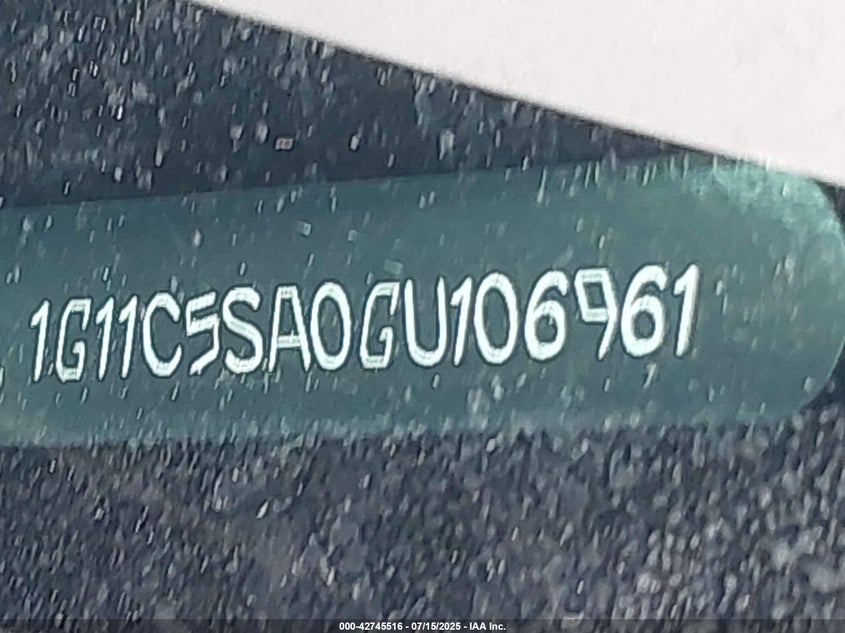 2016 CHEVROLET MALIBU LIMITED LT - 1G11C5SA0GU106961