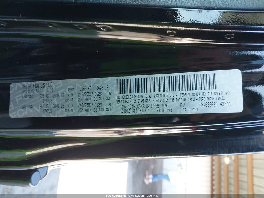 2018 JEEP WRANGLER UNLIMITED SPORT S 4X4 - 1C4HJXDN3JW296399