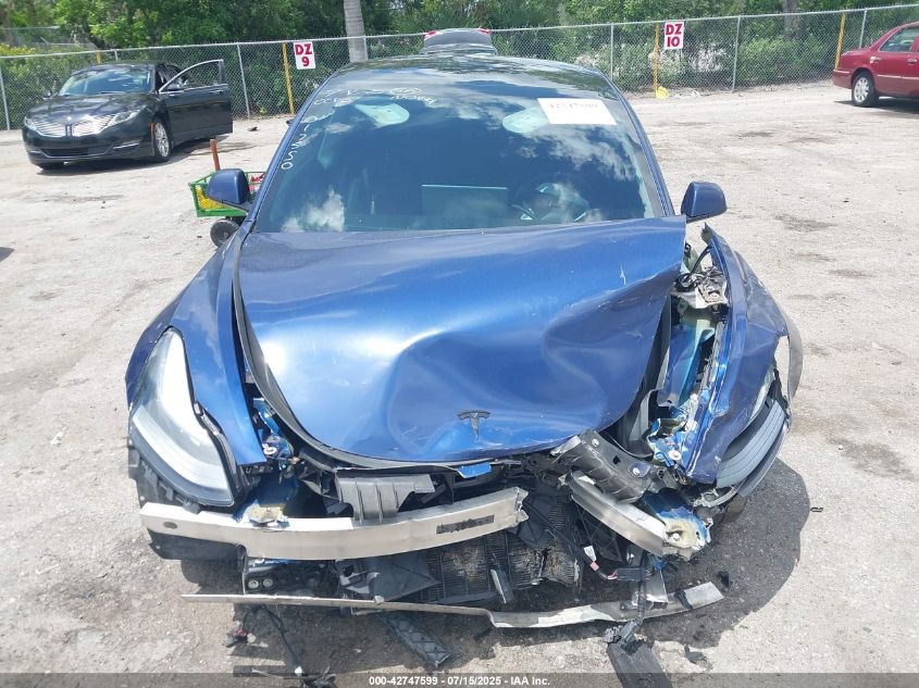 2021 Tesla Model 3 Standard Range Plus Rear-Wheel Drive VIN: 5YJ3E1EA1MF017550 Lot: 42747599