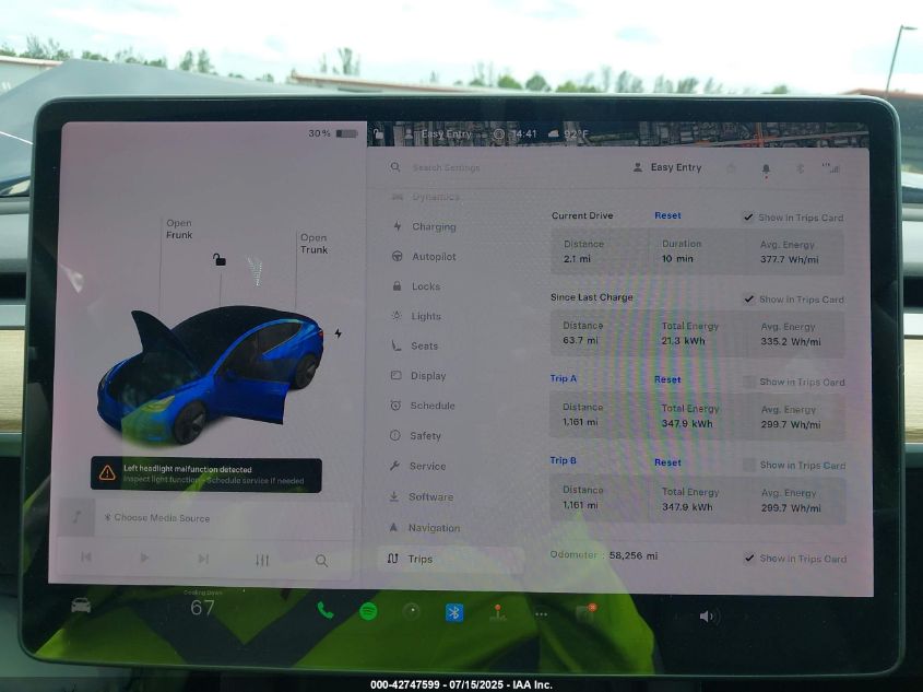 2021 Tesla Model 3 Standard Range Plus Rear-Wheel Drive VIN: 5YJ3E1EA1MF017550 Lot: 42747599