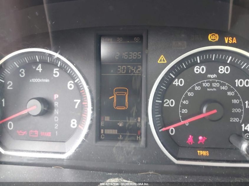 2007 Honda Cr-V Lx VIN: JHLRE38377C058238 Lot: 42747986