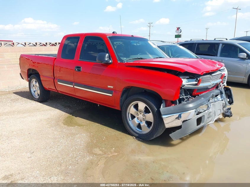 2004 Chevrolet Silverado 1500 Ls red truck gasoline 2GCEC19N641350339 photo #1