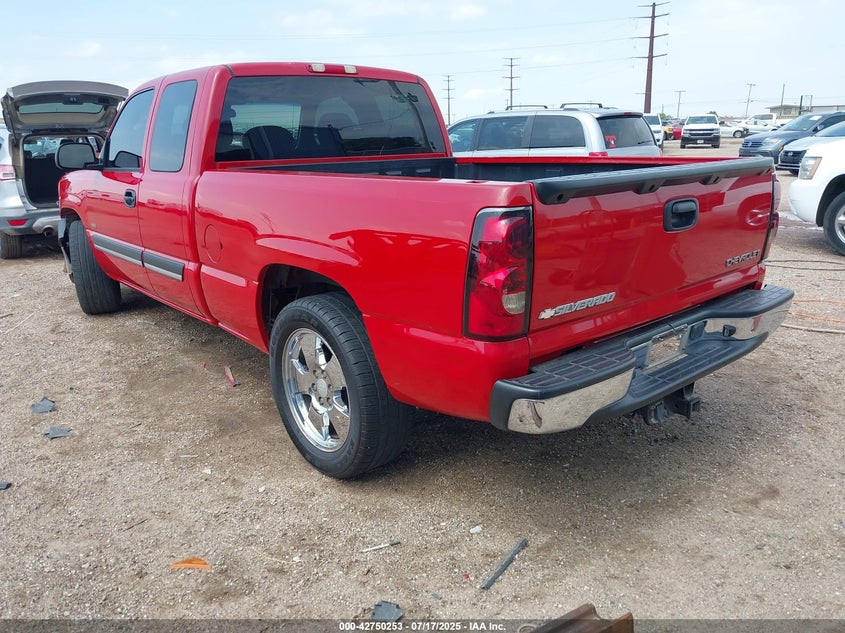2004 Chevrolet Silverado 1500 Ls red truck gasoline 2GCEC19N641350339 photo #4