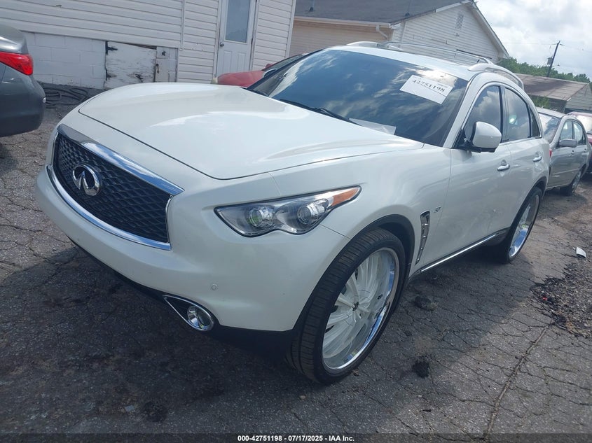 Vin: jn8cs1mu2hm141719, lot: 43244523, infiniti qx70 20172