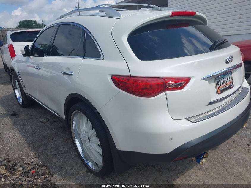 Vin: jn8cs1mu2hm141719, lot: 43244523, infiniti qx70 20173