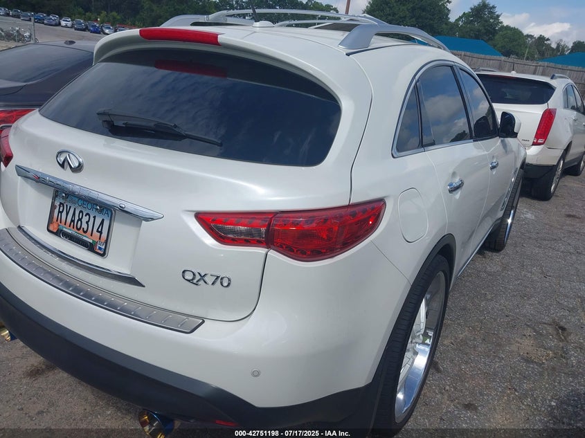 Vin: jn8cs1mu2hm141719, lot: 43244523, infiniti qx70 20174