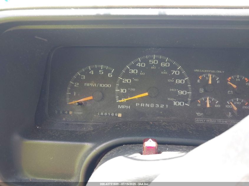 1999 Chevrolet C1500 Ls VIN: 1GCEC19R6XR140788 Lot: 42751689