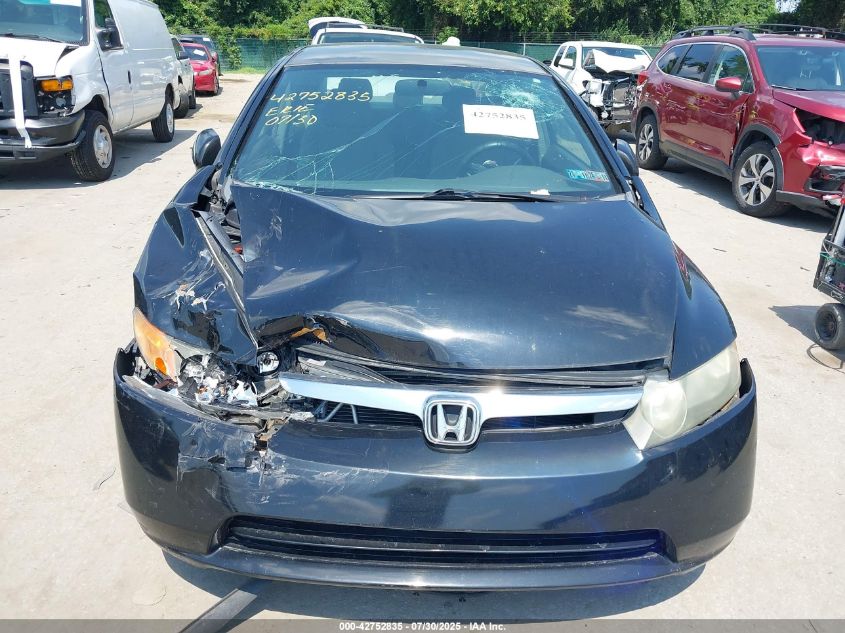 2008 Honda Civic Lx VIN: 2HGFA16568H318679 Lot: 42752835