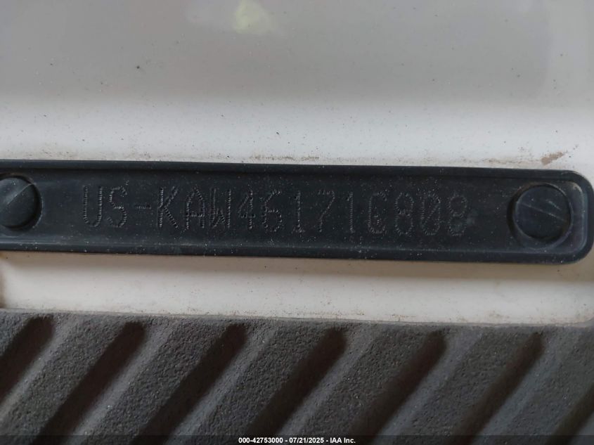 2008 Kawasaki Ultra 250 X VIN: KAW46171808 Lot: 42753000