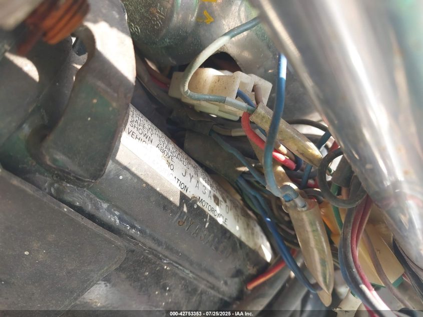 1989 Yamaha Xv750 VIN: JYA3ALE01KA007391 Lot: 42753353