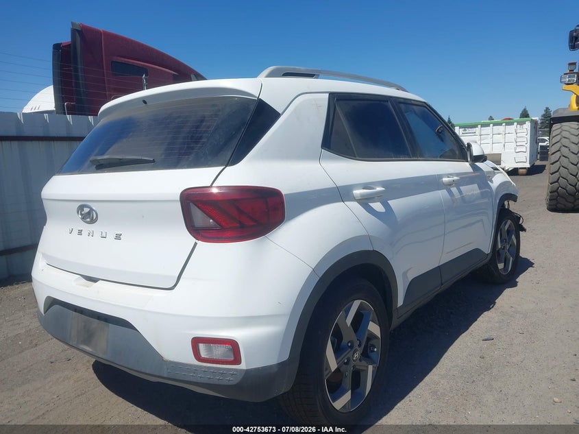 Vin: kmhrc8a30mu118338, lot: 43246998, hyundai venue sel 20214