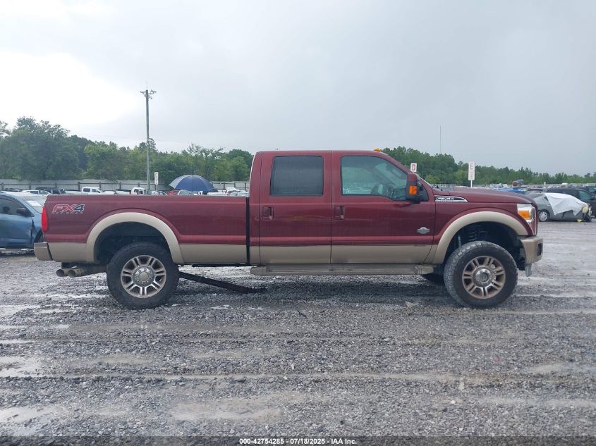 2012 Ford F-350 Lariat VIN: 1FT8W3BT7CEC75706 Lot: 42754285