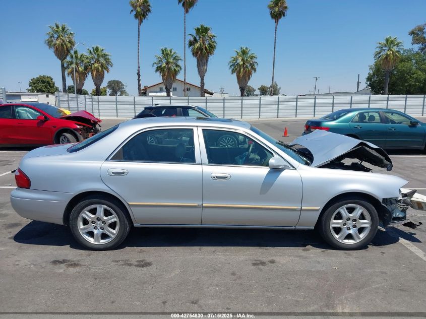 2001 Mazda 626 Es V6/Lx V6 VIN: 1YVGF22D615204664 Lot: 42754830