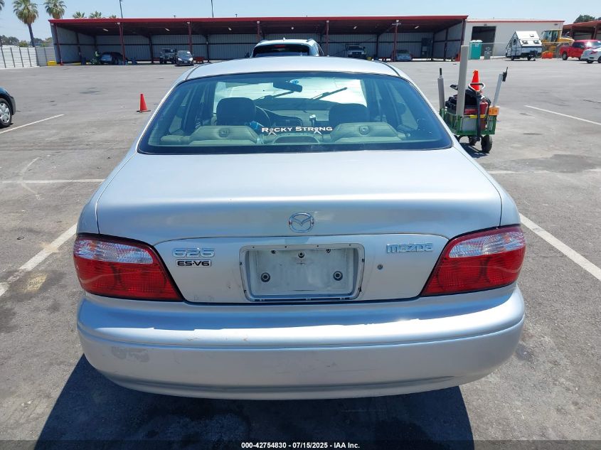 2001 Mazda 626 Es V6/Lx V6 VIN: 1YVGF22D615204664 Lot: 42754830