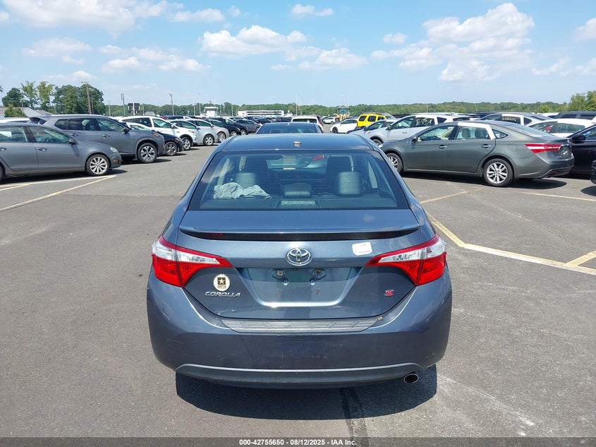 2015 Toyota Corolla L/Le/Le Pls/Prm/S/S Pls VIN: 2T1BURHEOFC467306 Lot: 42755650