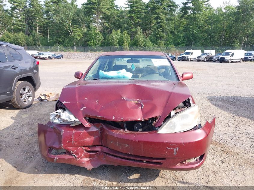 2002 Toyota Camry Le V6 VIN: 4T1BF32KX2U030055 Lot: 42755687