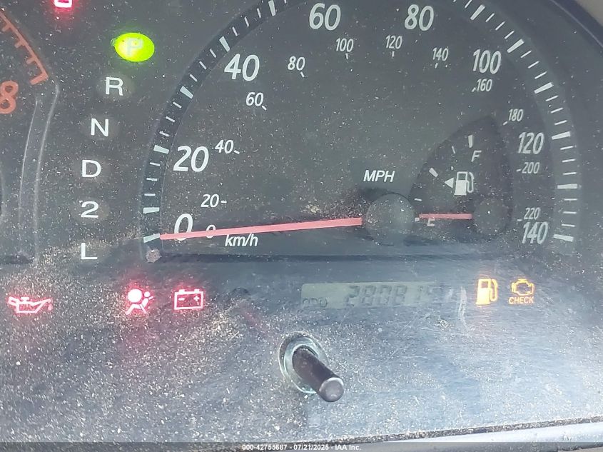 2002 Toyota Camry Le V6 VIN: 4T1BF32KX2U030055 Lot: 42755687