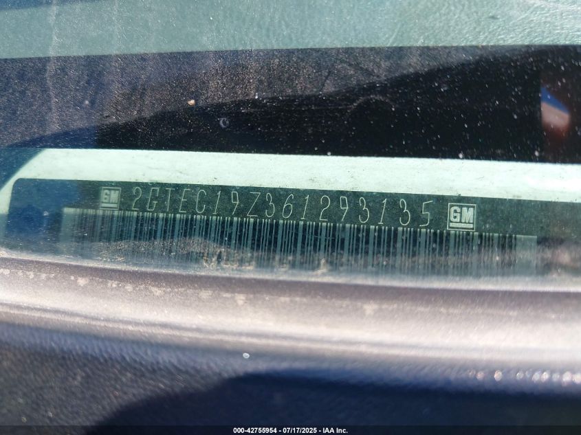 2006 GMC Sierra 1500 Sle1 VIN: 2GTEC19Z361293135 Lot: 42755954