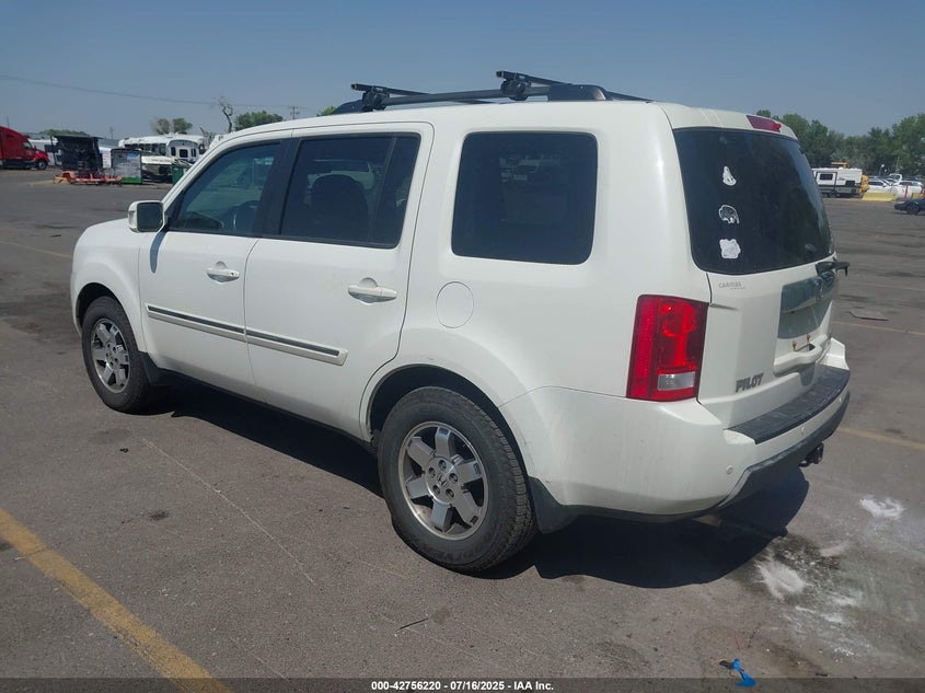 Vin: 5fnyf4h92bb071796, lot: 43249545, honda pilot touring 20113