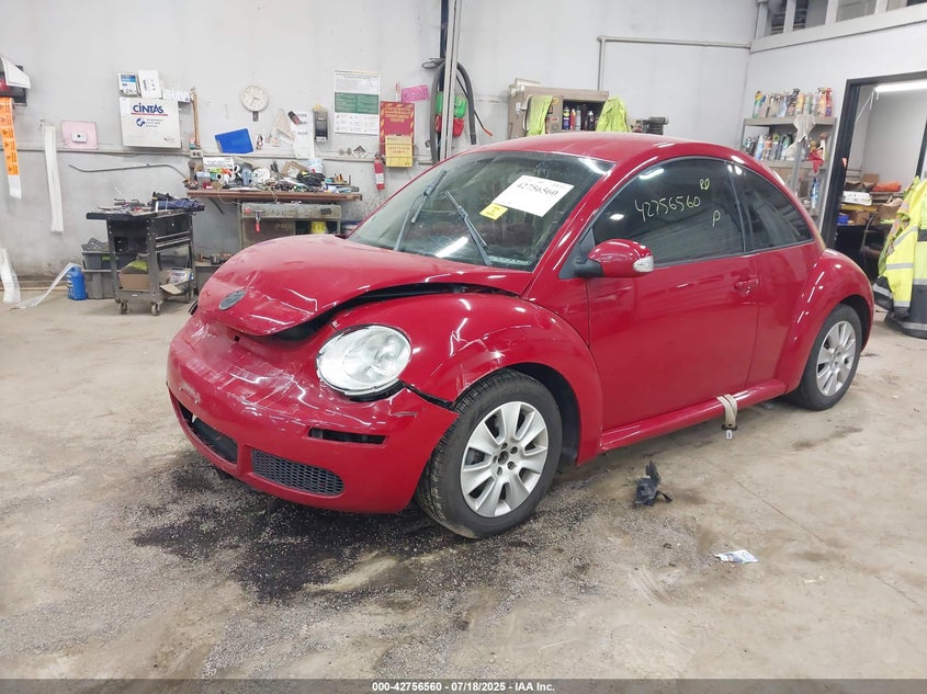 2008 Volkswagen New Beetle S red hatchback gasoline 3VWPW31C98M509825 photo #3