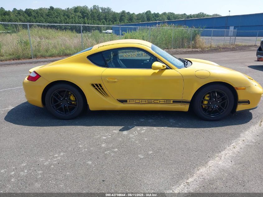 2007 Porsche Cayman VIN: WP0AA29877U760080 Lot: 42756644