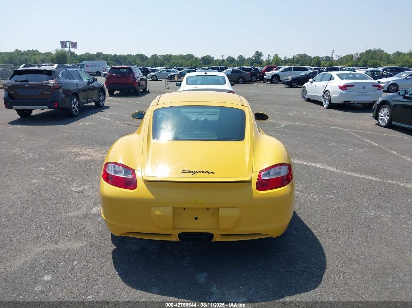 2007 Porsche Cayman VIN: WP0AA29877U760080 Lot: 42756644