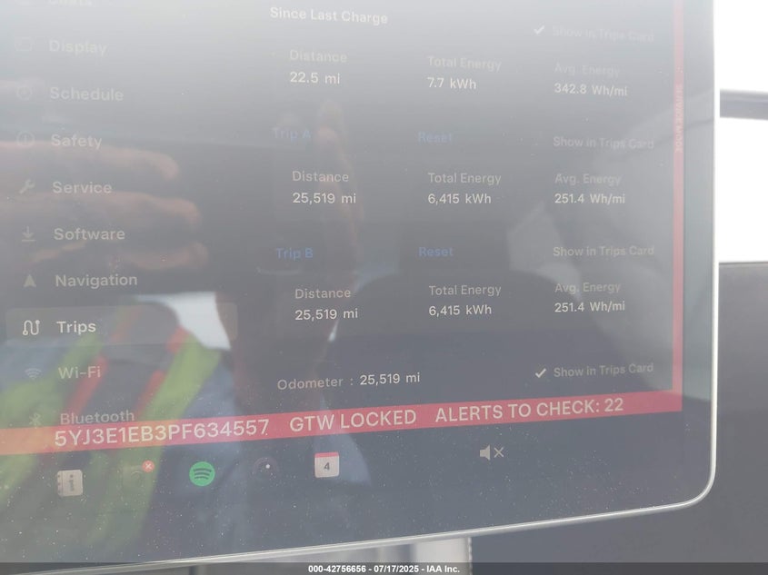 2023 Tesla Model 3 Long Range Dual Motor All-Wheel Drive VIN: 5YJ3E1EB3PF634557 Lot: 42756656