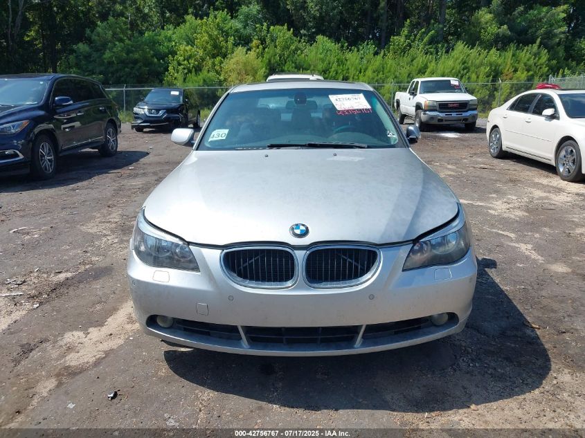 2004 BMW 530I VIN: WBANA73504B806835 Lot: 42756767