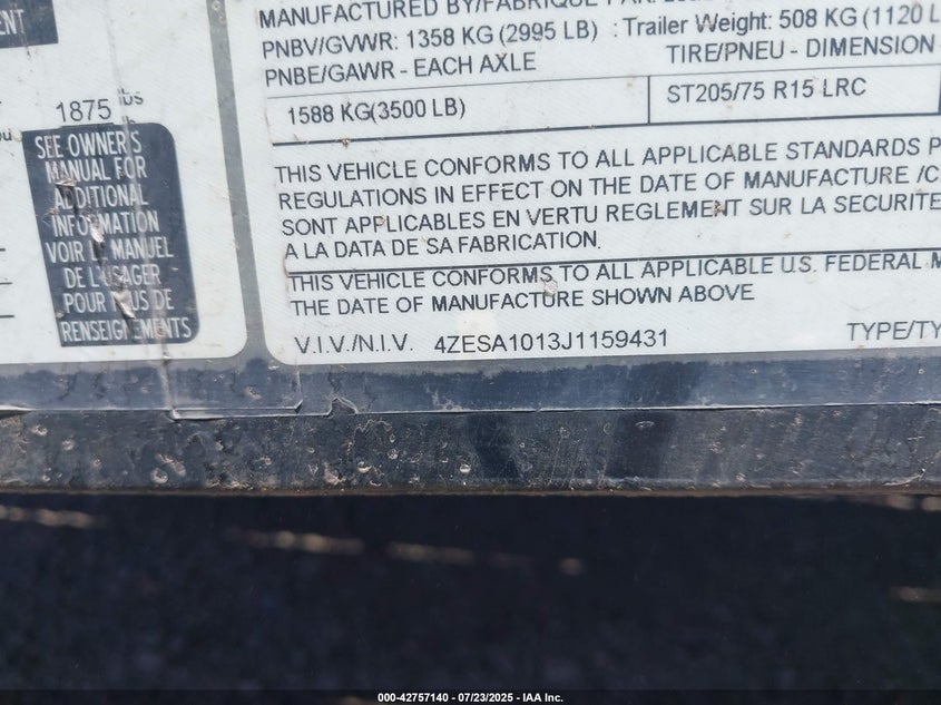4ZESA1013J1159431 2018   photo no. 9