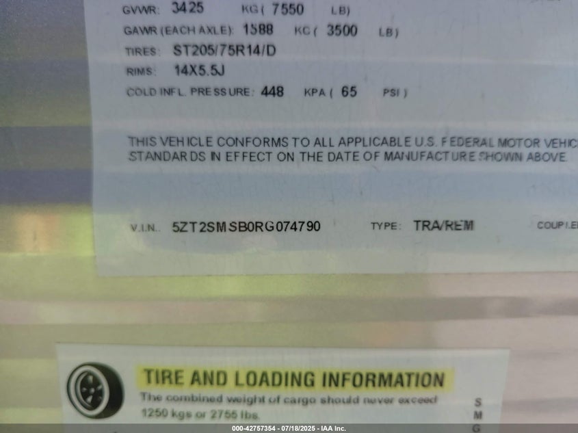 2024 FOREST RIVER OTHER(VIN: 5ZT2SMSB0RG074790