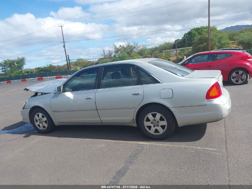 2000 Toyota Avalon Xl VIN: 4T1BF28B7YU084018 Lot: 42757749