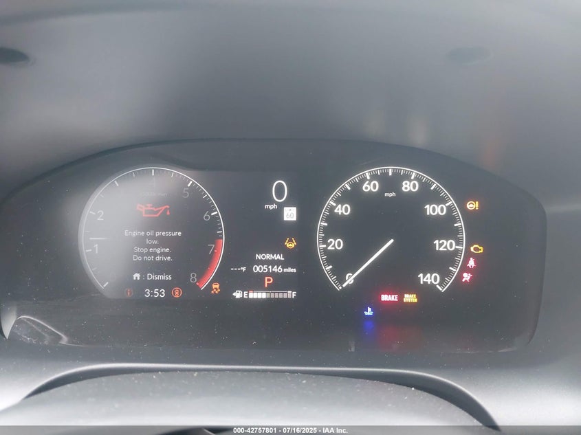 2025 Honda Hr-V Awd Sport VIN: 3CZRZ2H52SM754505 Lot: 42757801