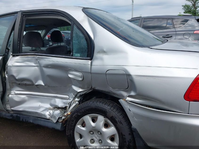 2000 Honda Civic Value Package VIN: 2HGEJ6611YH546899 Lot: 42758371