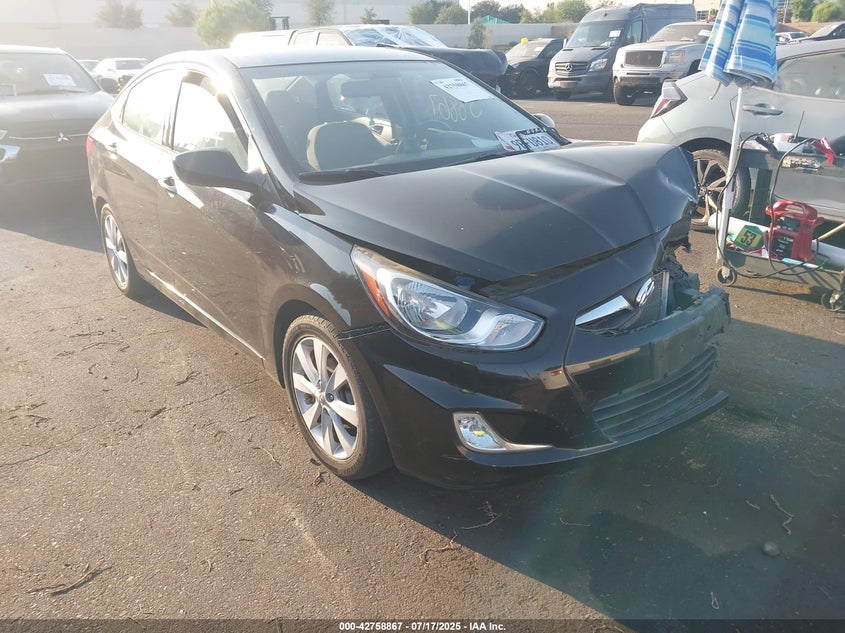 2012 Hyundai Accent Gls VIN: KMHCU4AE2CU058574 Lot: 42758867