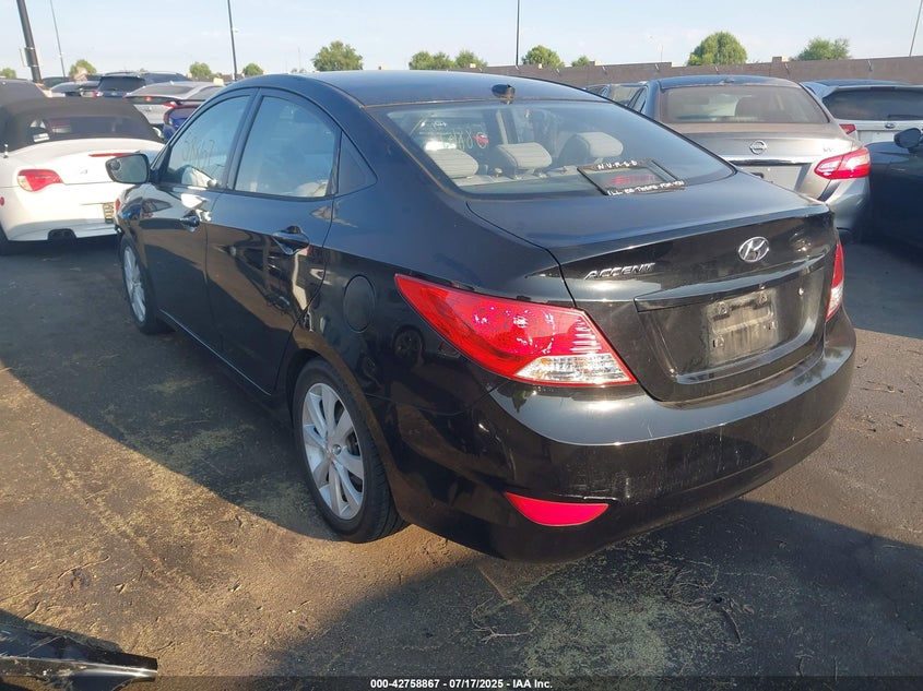 2012 Hyundai Accent Gls VIN: KMHCU4AE2CU058574 Lot: 42758867