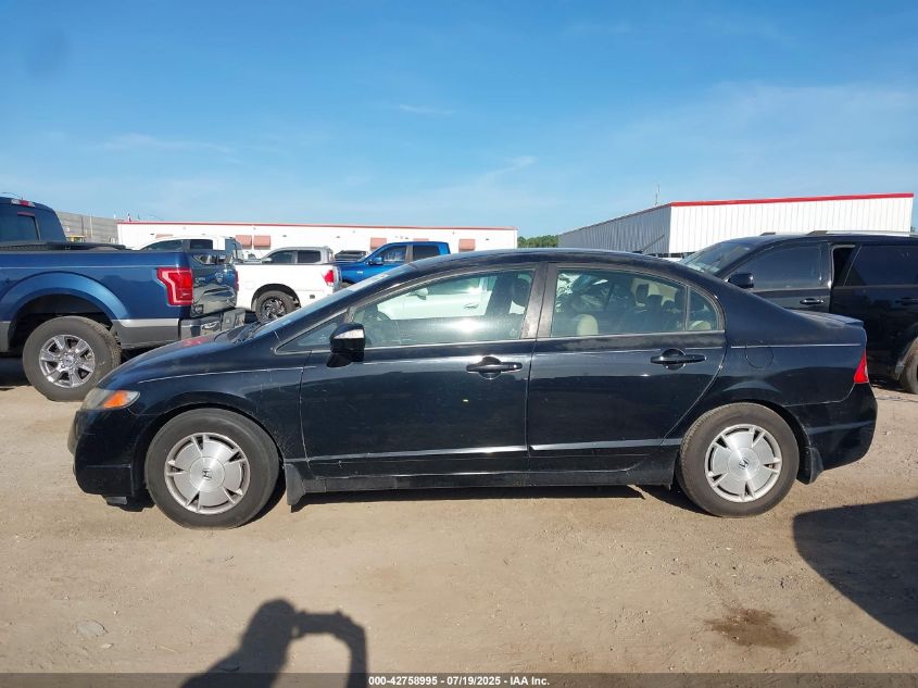 2009 Honda Civic Hybrid VIN: JHMFA36229S010076 Lot: 42758995