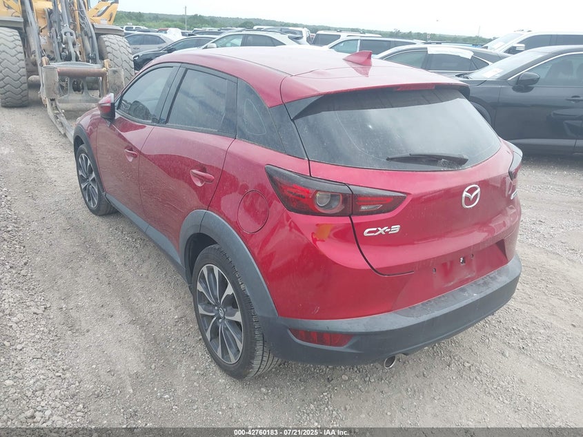 Vin: jm1dkdc74k0421637, lot: 43253507, mazda cx-3 touring 20193