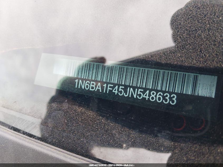 2018 Nissan Titan Xd Sl Diesel VIN: 1N6BA1F45JN548633 Lot: 42760935