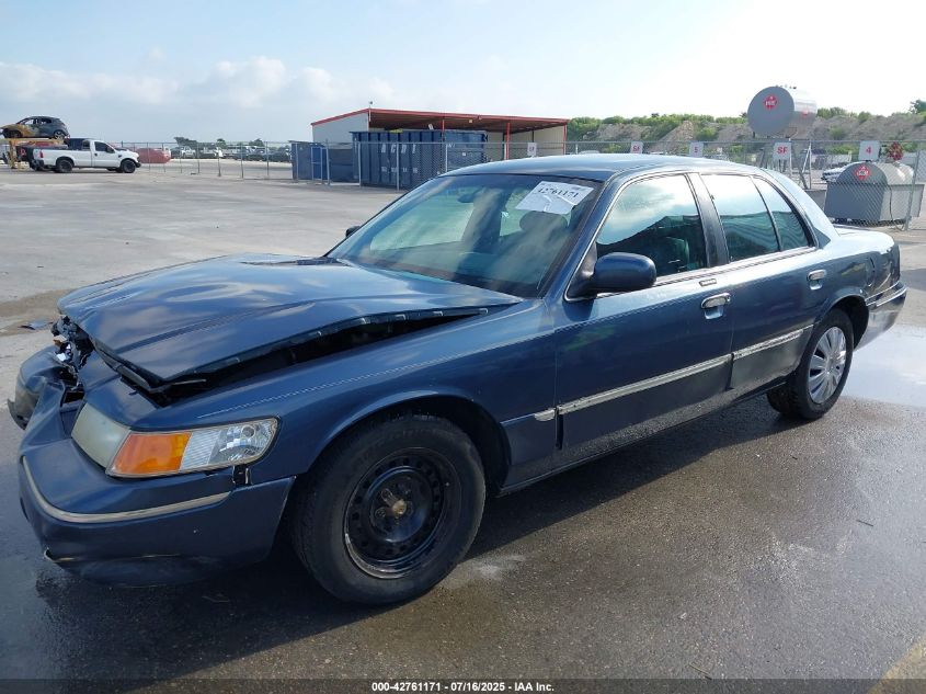 1998 Mercury Grand Marquis blue sedan gasoline 2MEFM75W8WX619197 photo #3