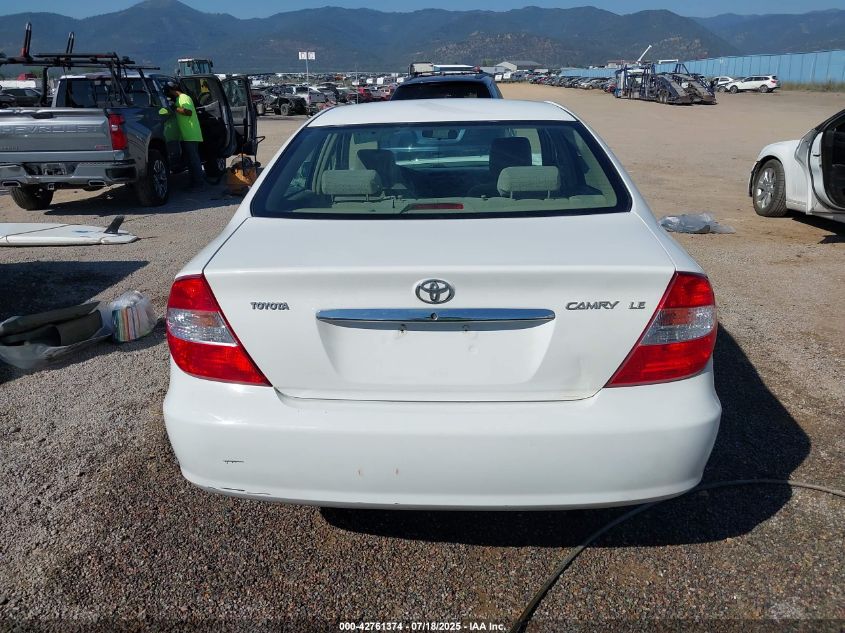 2004 Toyota Camry Le VIN: 4T1BE32K74U349130 Lot: 42761374