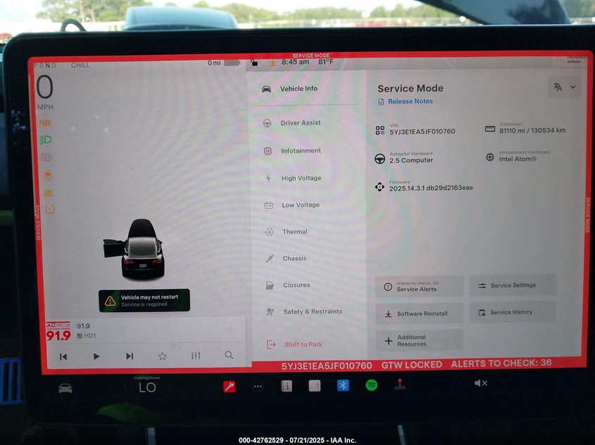 2018 Tesla Model 3 Long Range mid Range Black Lot 111042762529 Vin 5YJ3E1EA5JF010760
