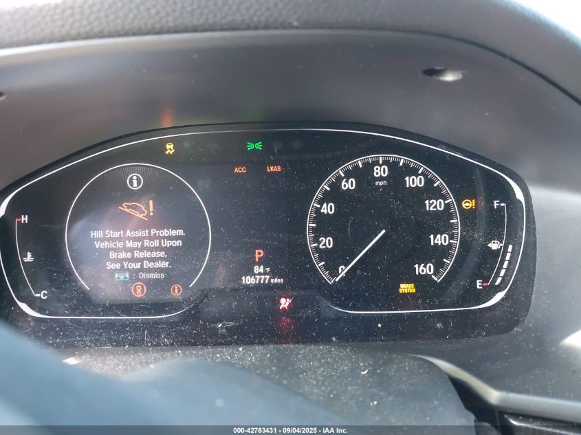 2019 Honda Accord Sport VIN: 1HGCV1F37KA142088 Lot: 42763431