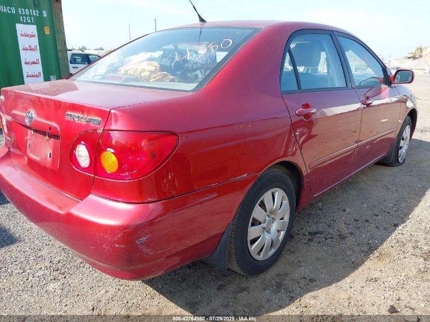 2004 Toyota Corolla Le VIN: 2T1BR32E74C274333 Lot: 42764350