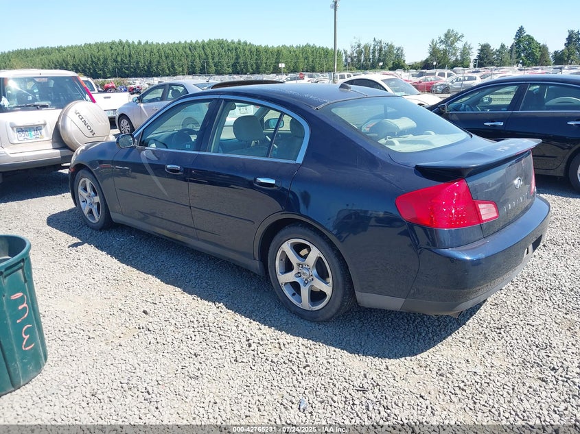 2003 Infiniti G35 Base W/6 Speed Manual VIN: JNKCV51E63M334695 Lot: 42765231
