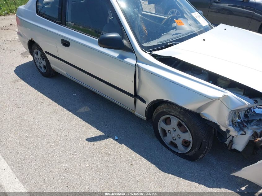 2000 Hyundai Accent L VIN: KMHCF35G6YU019915 Lot: 42765403